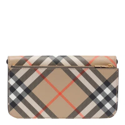 Burberry Printed Canvas Check Wallet