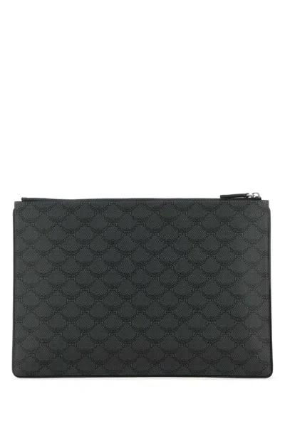 Mcm Printed Canvas Himmel Xl Clutch