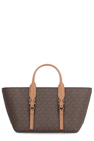 Michael Kors Printed Canvas Moore Shopping Bag
