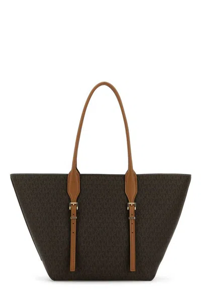 Michael Kors Printed Canvas Moore Shopping Bag