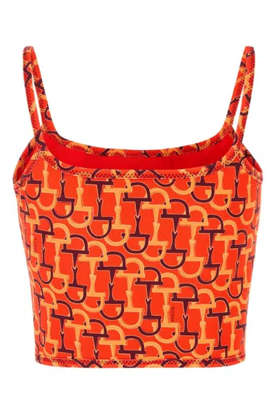 Gucci Cotton Top With Iconic Horsebit Motif In Brown