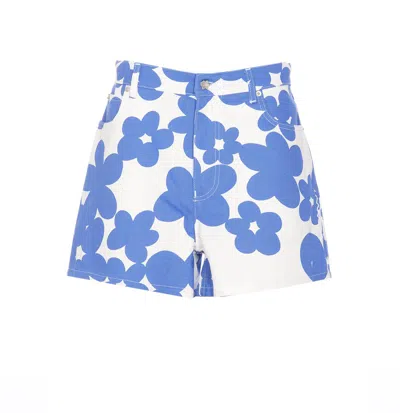 Marni Printed Denim Shorts
