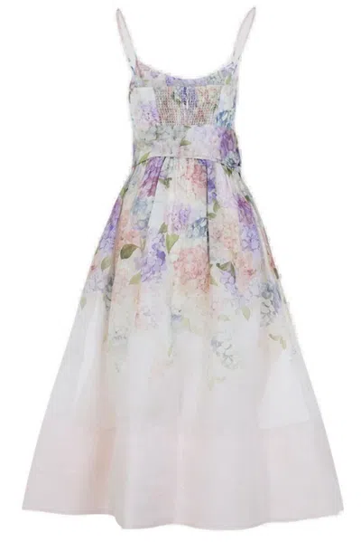 Zimmermann Printed Linen Blend Dawning Dress