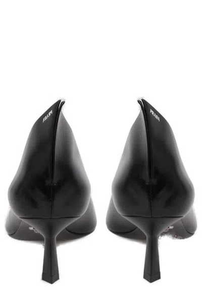Prada Purple Leather Pumps