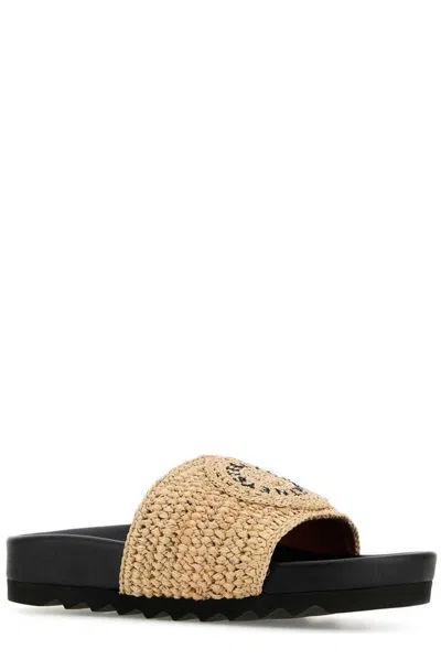 Stella Mccartney Raffia Elyse Slippers