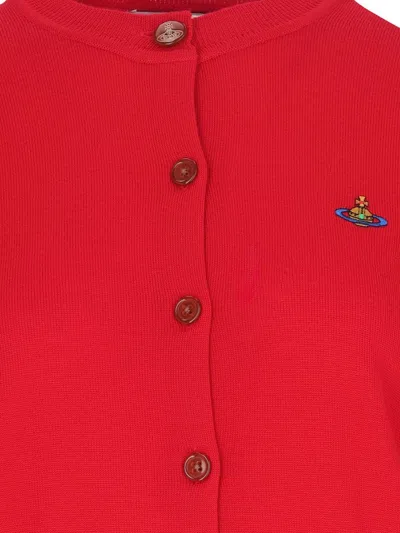 Vivienne Westwood Red Wool Bea Cardigan