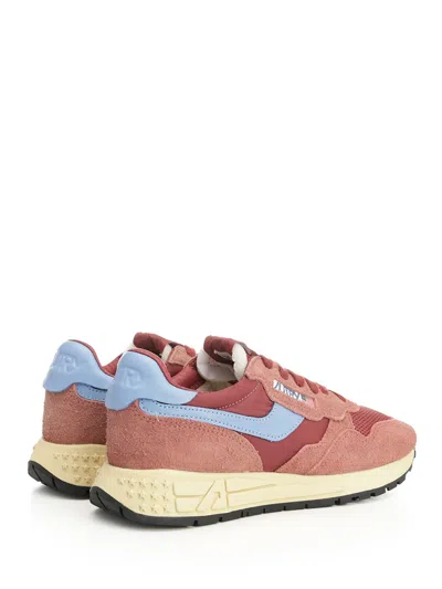Autry Reelwind Low Sneakers Red In Pink
