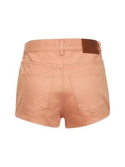 Chloé Salmon Denim Shorts