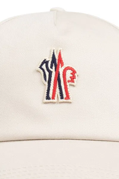 Moncler Grenoble Structured Baseball Cap With Embroidered Logo In Neutral