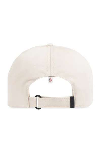 Moncler Grenoble Structured Baseball Cap With Embroidered Logo In Neutral