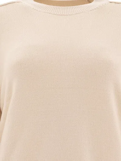 Burberry Wool Crew Neck Sweater Knitwear Beige