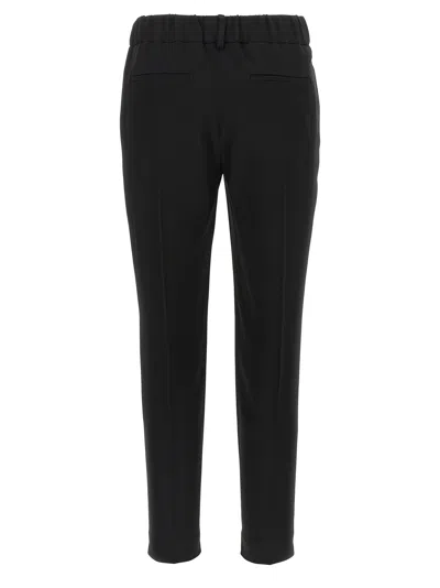 Brunello Cucinelli Silk Blend Pants Black