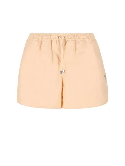 Burberry Skin Pink Nylon Blend Shorts In Pink