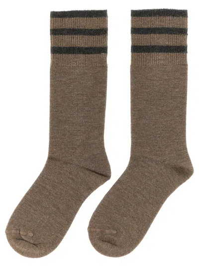 Brunello Cucinelli Sparkling Socks Beige