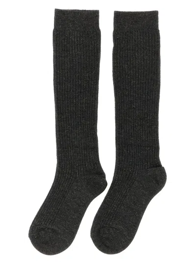 Brunello Cucinelli Sparkling Socks Gray