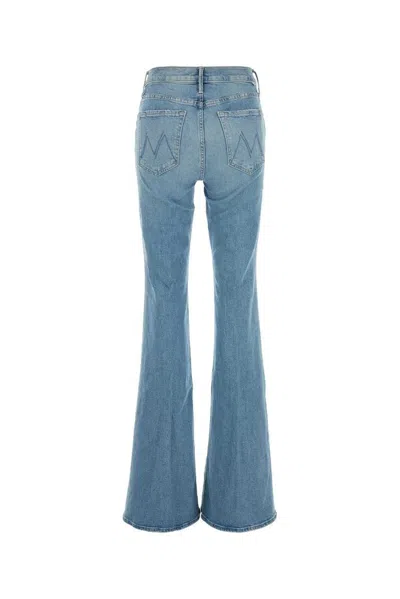 Mother Mor Light Blue Cotton Blend Jeans