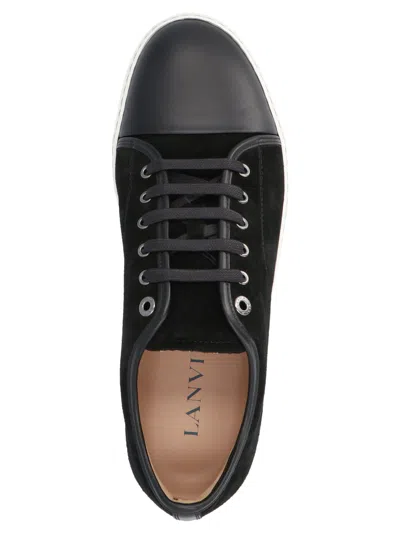 Lanvin Dbb1 Suede Sneakers In Multi