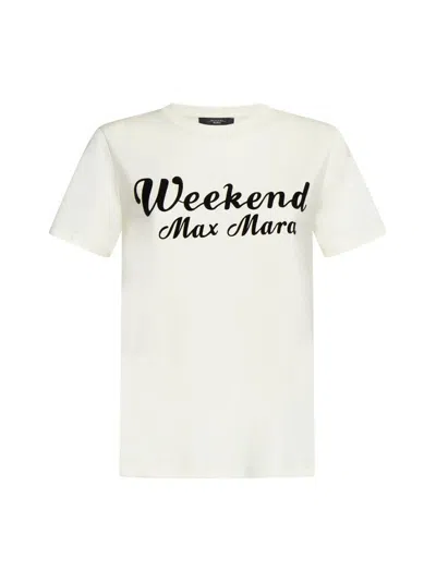 Weekend Max Mara Short-sleeved T-shirt In White