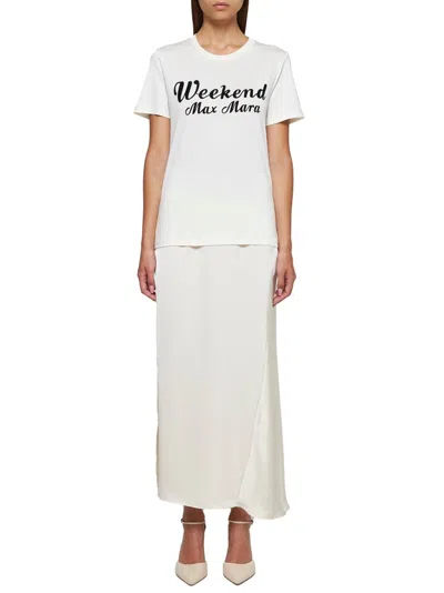 Weekend Max Mara Short-sleeved T-shirt In White