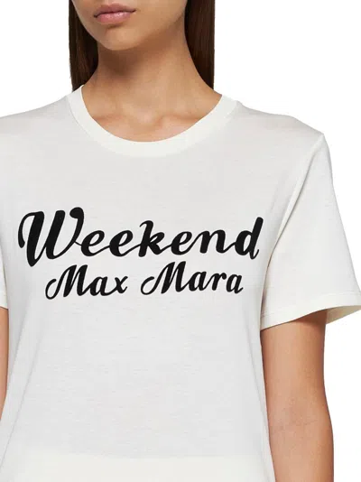 Weekend Max Mara Short-sleeved T-shirt In White