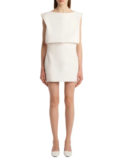 Khaite Toma Bonded Crepe Minidress