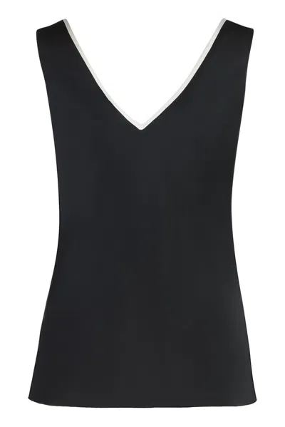Calvin Klein Satin V-neck Sleeveless Top