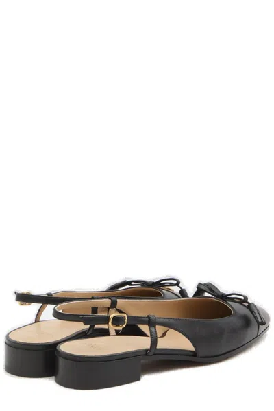 Valentino Garavani Women Two-tone Leather Valet Du Roe Ballerinas