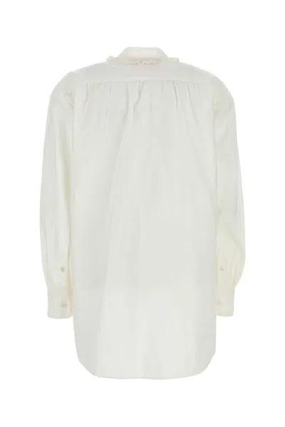 Valentino Blouse Cotton Blend Long Sleeves