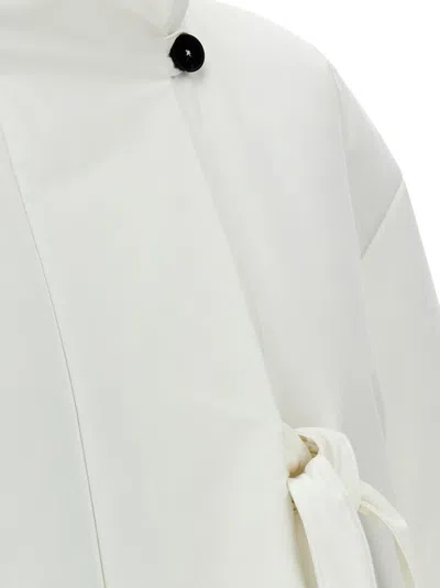 Jil Sander White Cotton Down Jacket