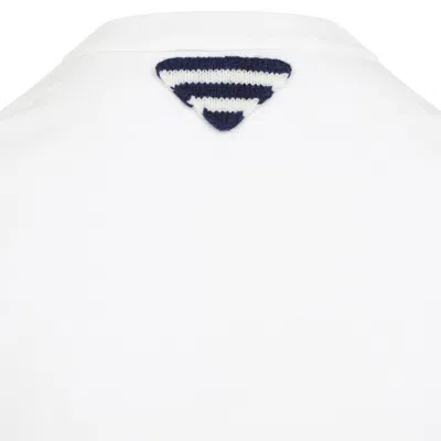 Prada Stamped Logo Crew Neck T-shirt