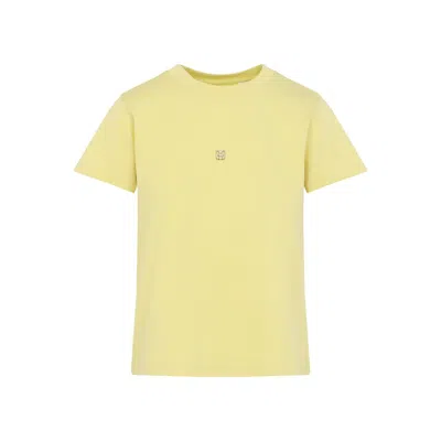 Givenchy White Cotton T-shirt In Yellow