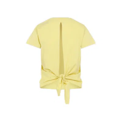 Givenchy White Cotton T-shirt In Yellow