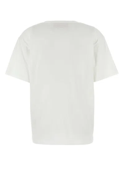 Valentino Womens Brand-print Rhinestone-embellishment Cotton-jersey T-shirt Avorio Nero