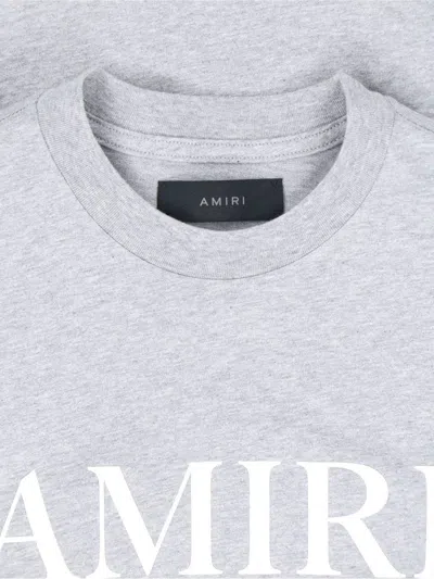 Amiri Stencil Logo-print Cotton-jersey T-shirt In Gray