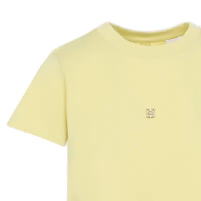 Givenchy White Cotton T-shirt In Yellow