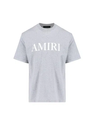 Amiri Stencil Logo-print Cotton-jersey T-shirt In Gray
