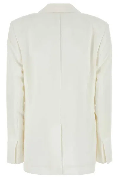 Blumarine Gabardine Blazer With Front Pockets And Notched Lapels