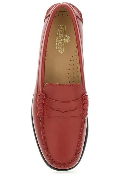Sebago White Leather Danielle Pop Loafers
