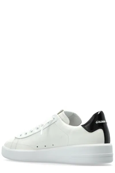 Golden Goose Mens Silver Com Pure Star Bio Logo-print Faux-leather Low-top Trainers