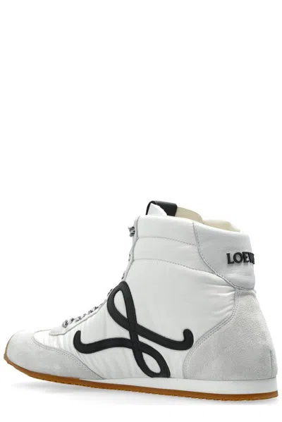 Loewe White Nylon And Suede Ballet Runner 2.0 Sneakers