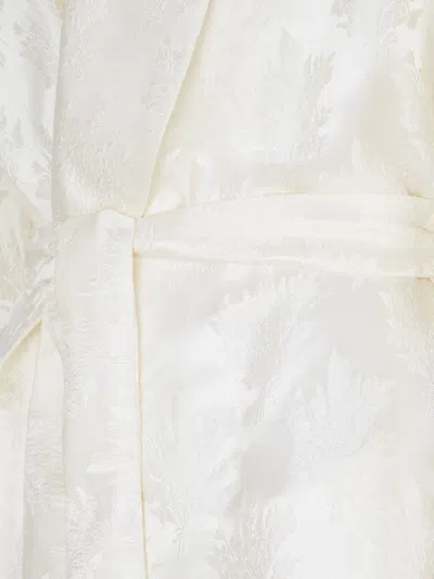 Fendi White Silk Blazer
