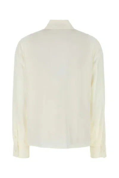 Prada Women's Silk Shirt In White