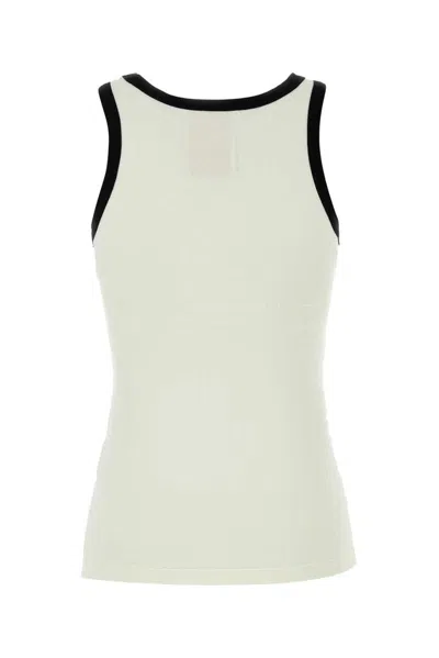 Lois White Stretch Cotton Ida Tank Top In White