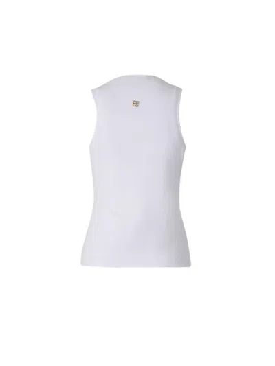 Givenchy White Stretch Cotton Tank Top