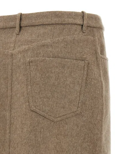 Brunello Cucinelli Wrapped Skirts Beige In Brown