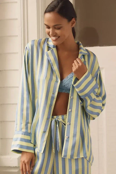 By Anthropologie Oversized Button-front Pyjama Shirt