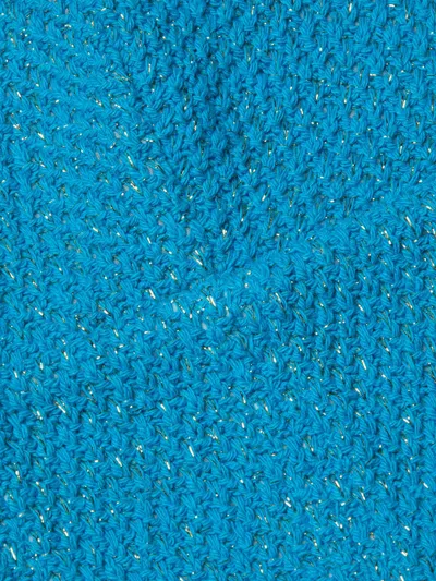 L Agence Castalia Knit Bra Top In Blue