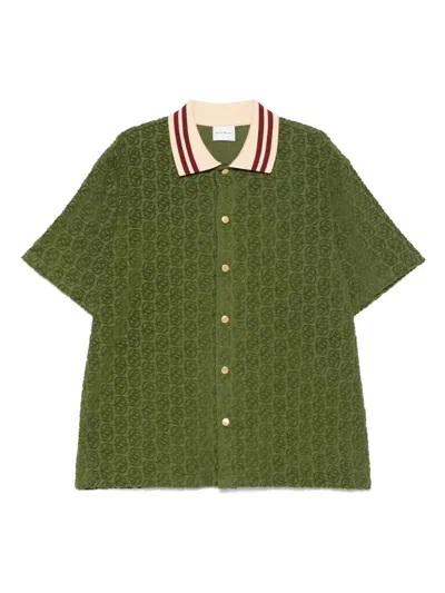 Drôle De Monsieur Drole De Monsieur La Chemise Monogramme In Green