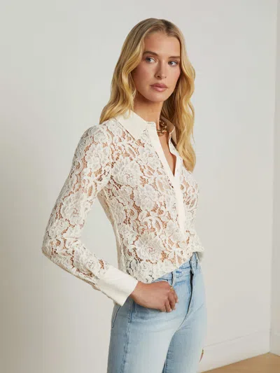 L Agence Maia Lace Blouse