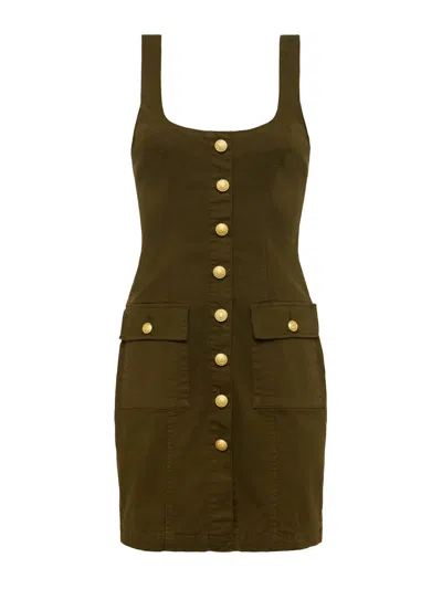 L Agence Midy Button-front Dress